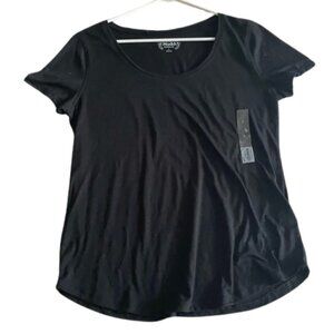 Mudd Road trip scoopneck roadtrip T  tee women’s top Black L